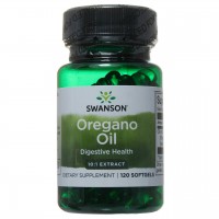 Масло орегано (душицы), Oregano Oil, Swanson, 150 мг, экстракт 10:1, 120 капсул