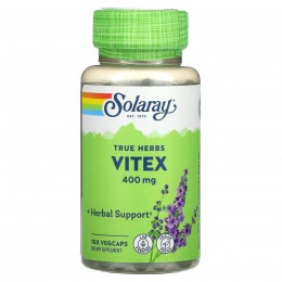 Витекс, Vitex, Solaray, 400 мг, 100 капсул в растительной оболочке