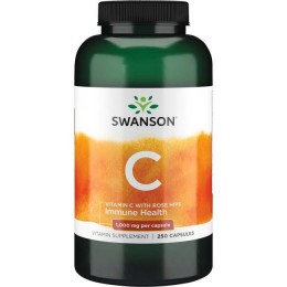Витамин C с шиповником, Swanson, 1000 мг, 250 желатиновых капсул, скидка