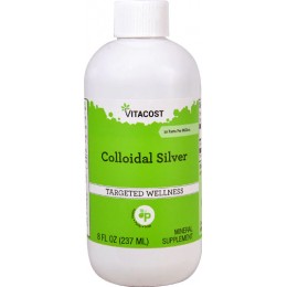 Коллоидное серебро, Vitacost, Colloidal Silver 10 ppm, 237 мл, сикдка
