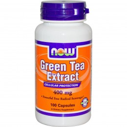 Экстракт зеленого чая, EGCg (Green Tea), Now Foods, 400 мг, 100 капсул, скидка