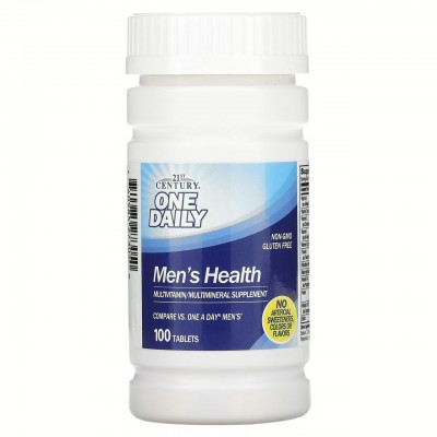 Витамины для мужского здоровья, Men's Health (1 таблетка в день), 21st Century, 100 таблеток, , CEN-27305, 21st Century, Комплексы поливитаминов и минералов для мужчин