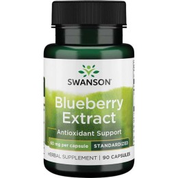 Экстракт листьев черники, Swanson, Blueberry Leaf Extract, 60 мг, 90 капсул, скидка