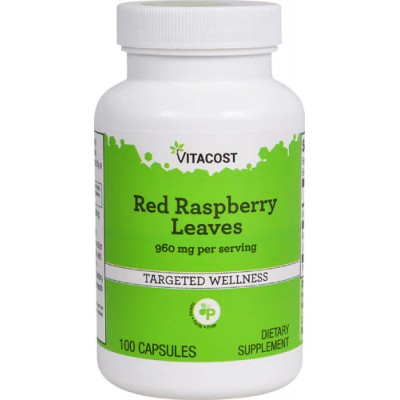 Листья красной малины, Vitacost, Red Raspberry Leaves, 960 мг, 100 капсул, скидка, , 844197017416-sale, Vitacost, Недорогие витамины и бады cо скидкой  | Акции!