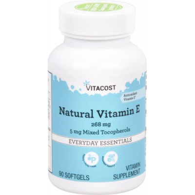 Витамин Е, Vitacost, Vitamin E, 400 IU, 90 капсул, скидка, , 844197017966-sale, Vitacost, Недорогие витамины и бады cо скидкой  | Акции!