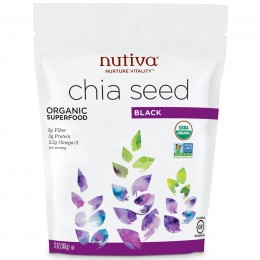 Органические семена Чиа, Nutiva, Organic Chia Seed, 340 г