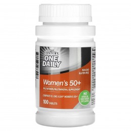 Витаминный комплекс для женщин после 50 лет (1 таблетка в день), 21st Century, 100 таблеток