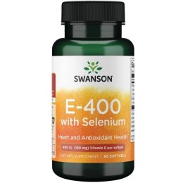 Витамин Е и Селен, антиоксидант, Swanson, 90 капсул