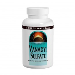 Ванадий, Ванадилсульфат, Source Naturals, 100 мг, 100 таблеток